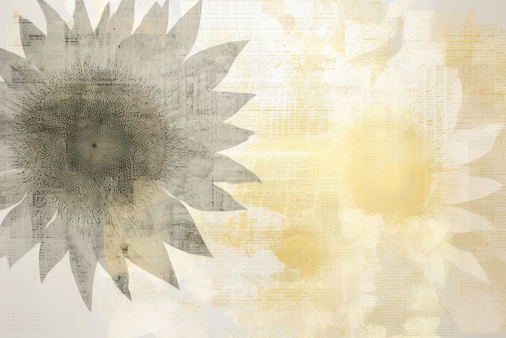 Paper of sunflower plant art backgrounds.