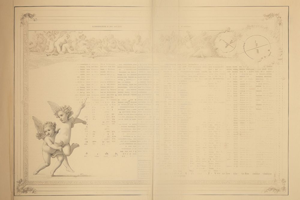 Paper of cherub text page representation.