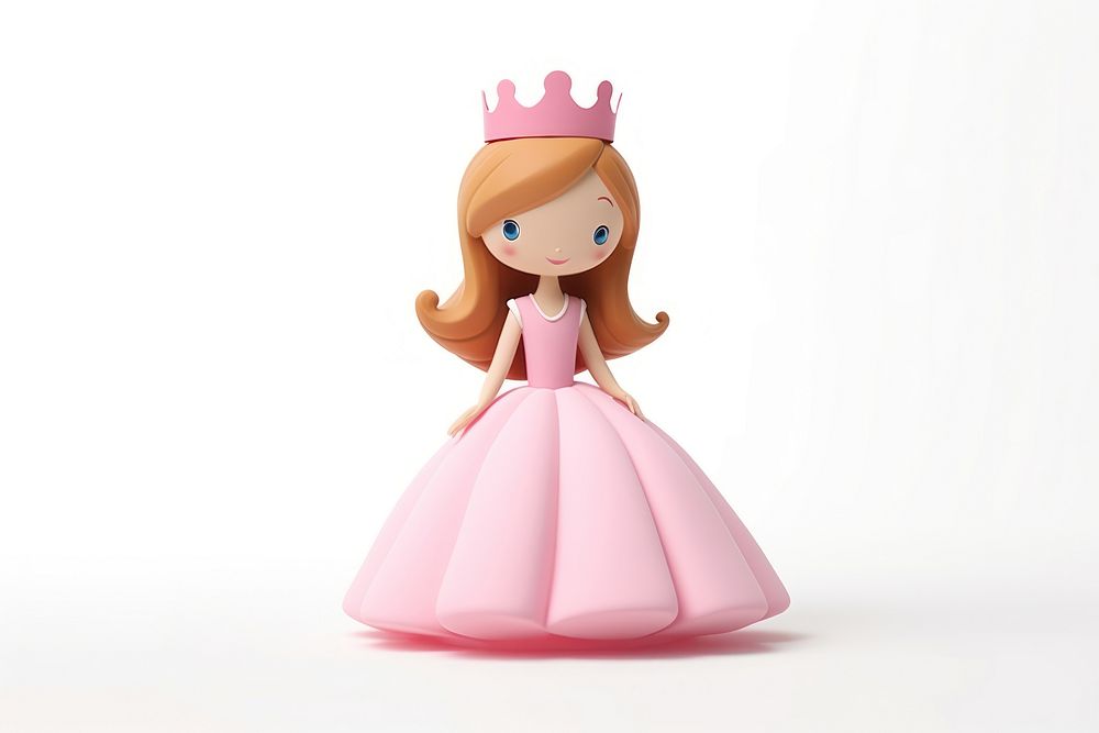 Princess figurine doll cute. AI generated Image by rawpixel.