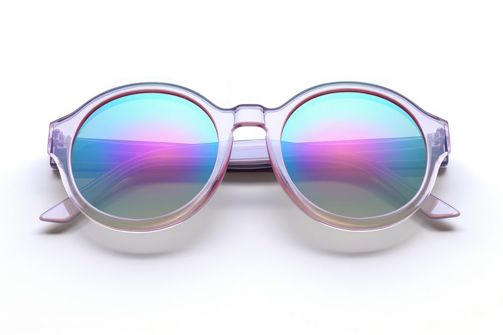 Sunglasses iridescent white background accessories accessory.