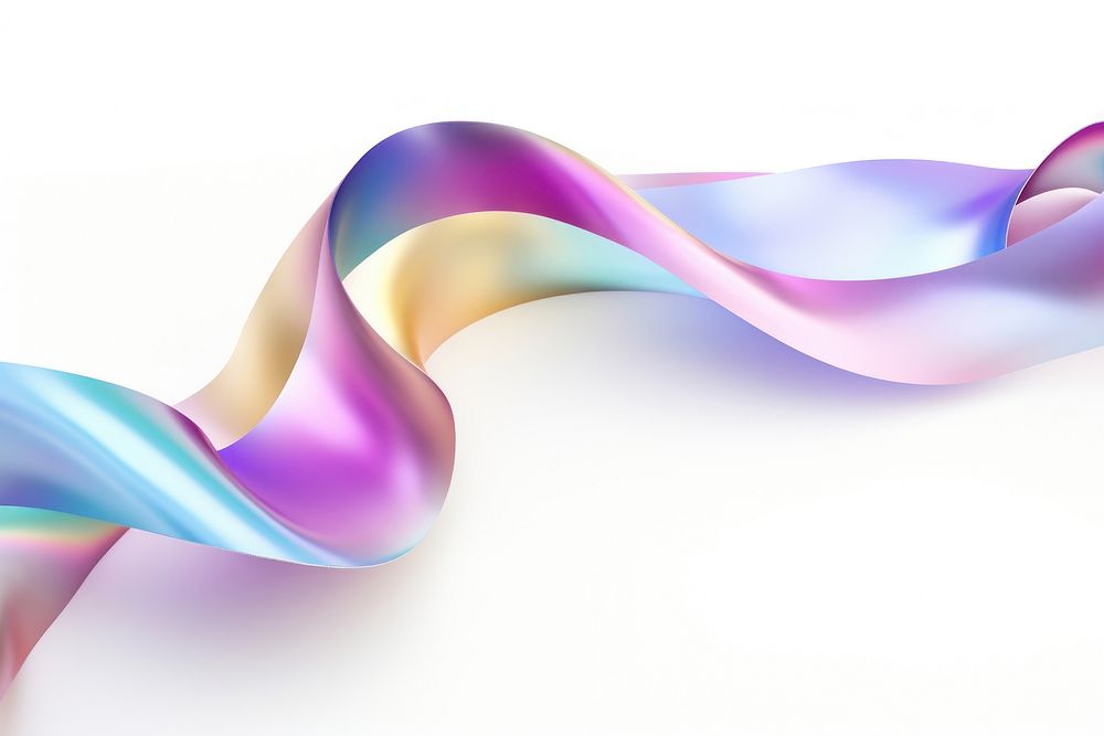 Ribbon iridescent backgrounds futuristic creativity.