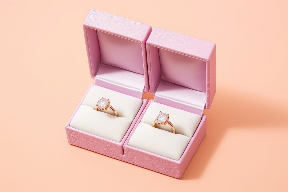 Ring box jewelry diamond.