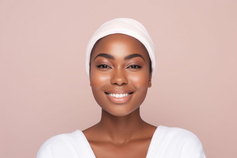 Young beautiful african american in skincare and beauty routine portrait adult smile.