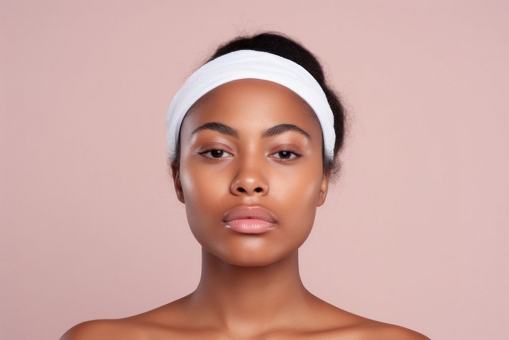 Young beautiful african american in skincare and beauty routine portrait adult accessories.