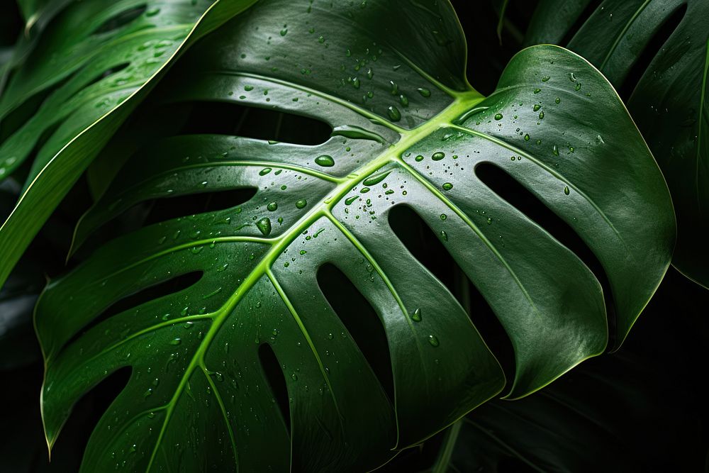  Plant green leaf backgrounds. AI generated Image by rawpixel.