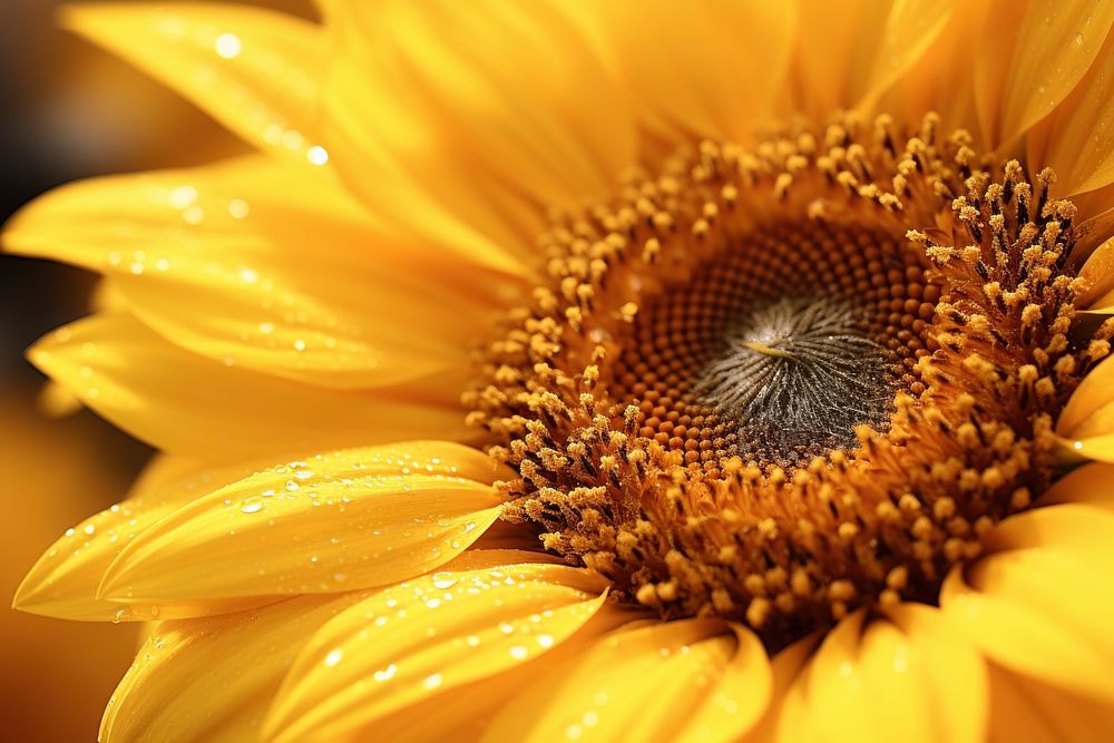  Sunflower petal plant inflorescence. AI generated Image by rawpixel.