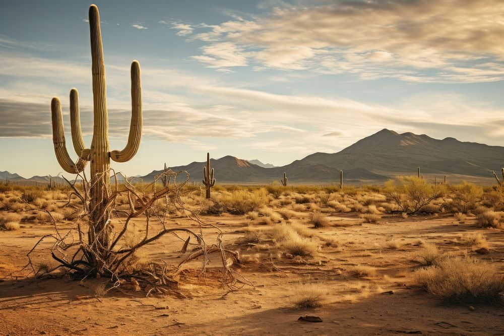  Arizona desert landscape outdoors nature. AI generated Image by rawpixel.