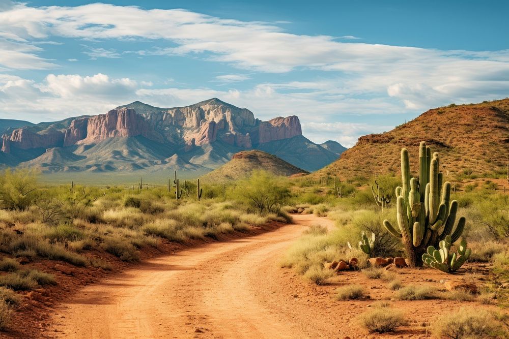  Arizona desert wilderness landscape outdoors. AI generated Image by rawpixel.