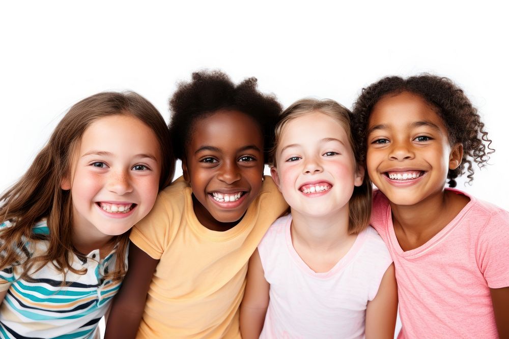 Group of a kids student laughing portrait child. AI generated Image by rawpixel.