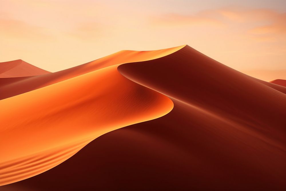  Desert sand dune outdoors nature sky. AI generated Image by rawpixel.