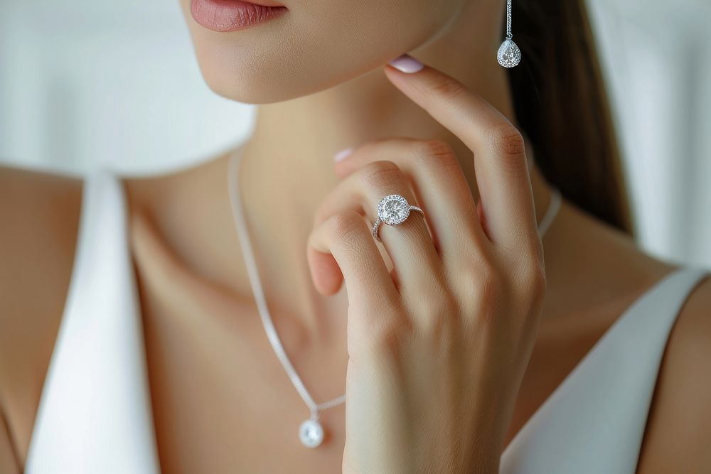 Jewelry diamond gemstone white. 