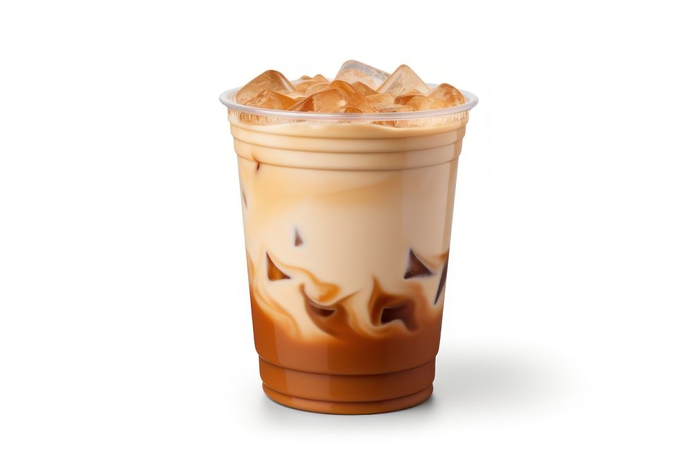 Iced Latte coffee in takeaway cup drink latte milk. AI generated Image by rawpixel.