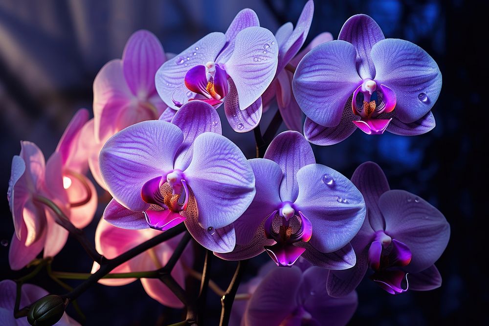  Orchids orchid blossom flower. AI generated Image by rawpixel.