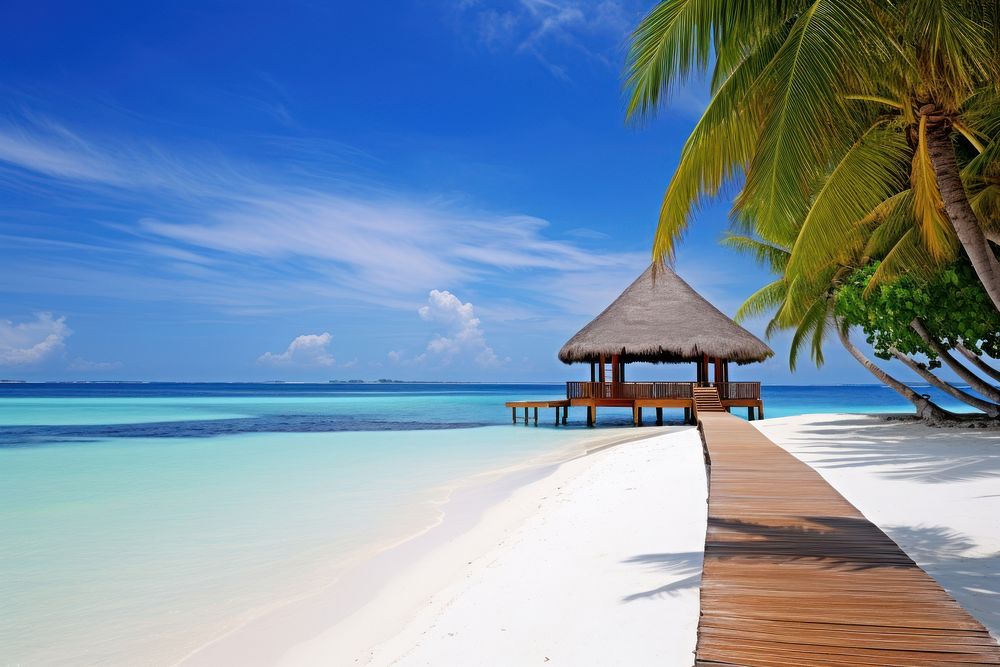  Maldive beach outdoors vacation nature. 