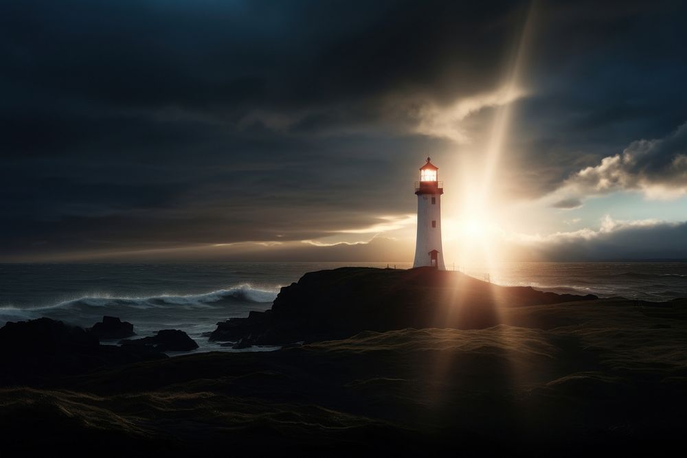  Nort light in Iceland architecture lighthouse outdoors. 