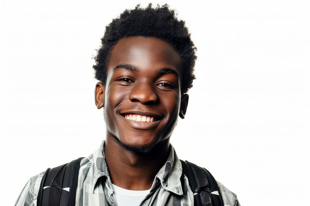 African student portrait smiling adult. AI generated Image by rawpixel.