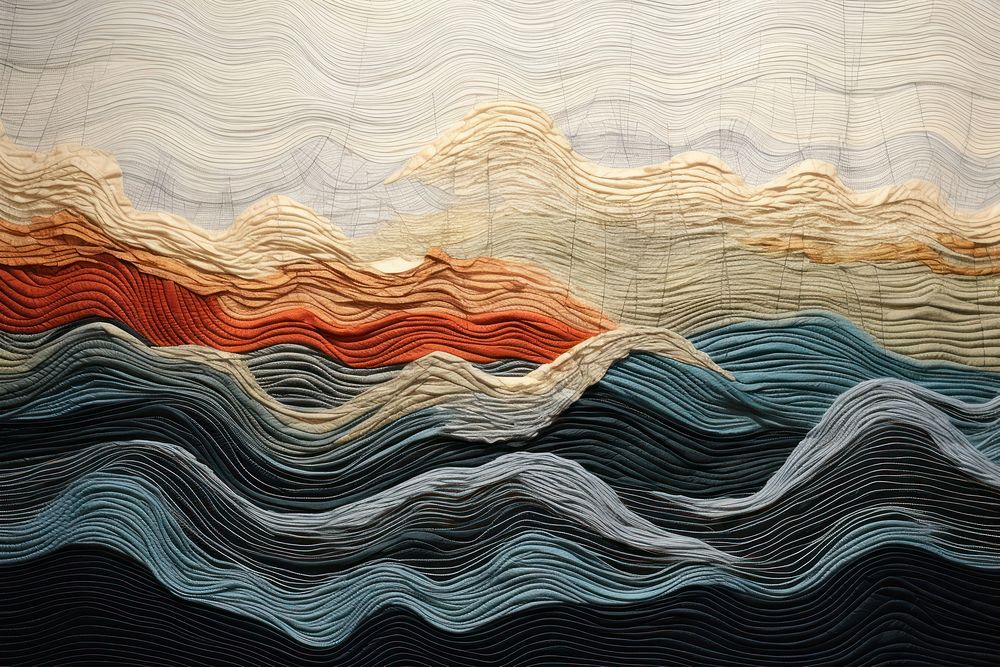 Wave pattern textile texture.