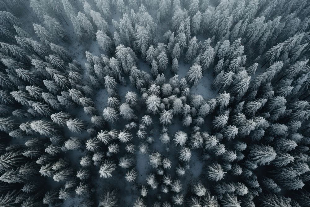  Snow forest outdoors nature plant. AI generated Image by rawpixel.