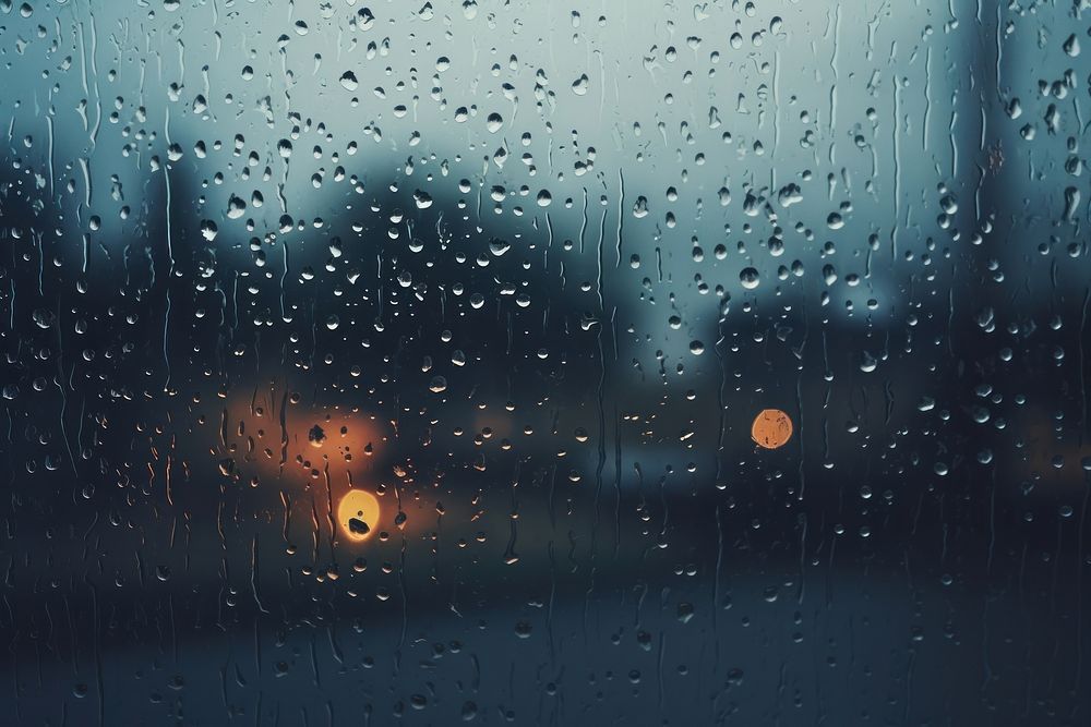 Wet glass rain drop condensation. AI generated Image by rawpixel.