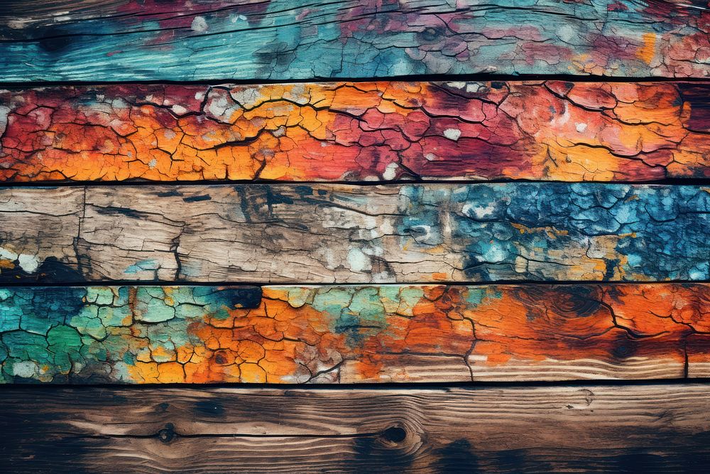  Colorful wooden plank architecture backgrounds. AI generated Image by rawpixel.