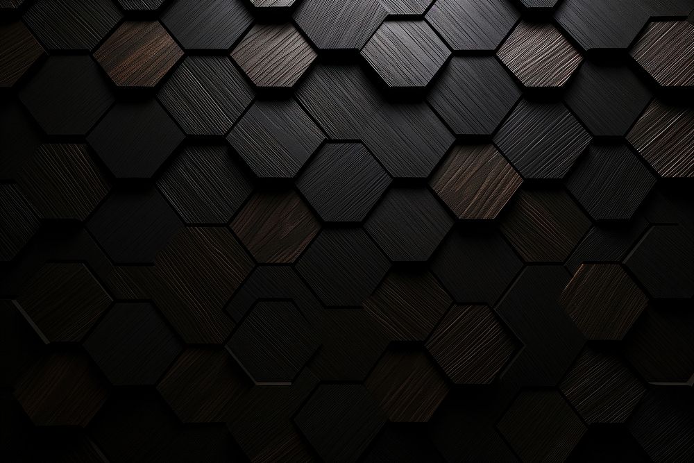  Hexagon patterned wood architecture backgrounds textured. AI generated Image by rawpixel.