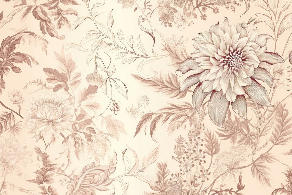 Christmas flower wallpaper pattern sketch.