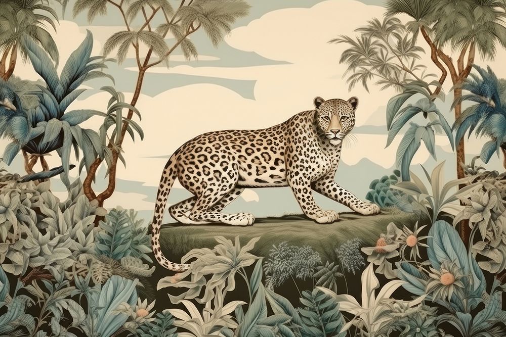 Leopard wildlife cheetah animal.