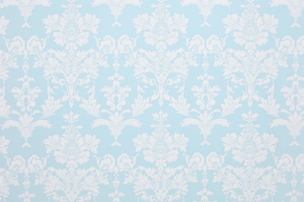 1960s vintage wallpaper babyblue damask pattern backgrounds repetition.