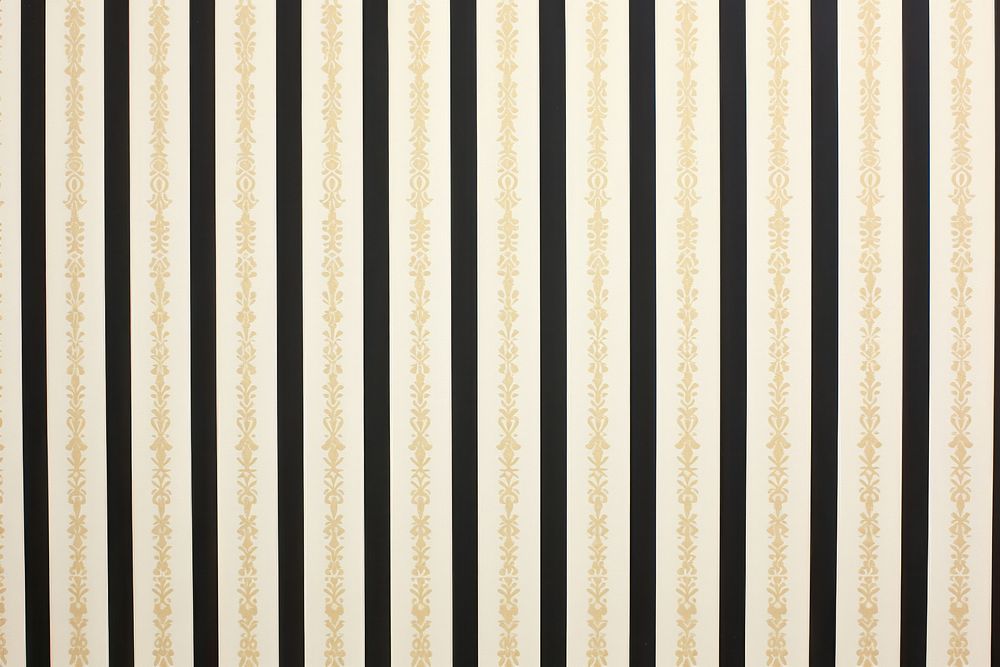 1970s vintage wallpaper white flock stripe on gold black pattern architecture backgrounds.