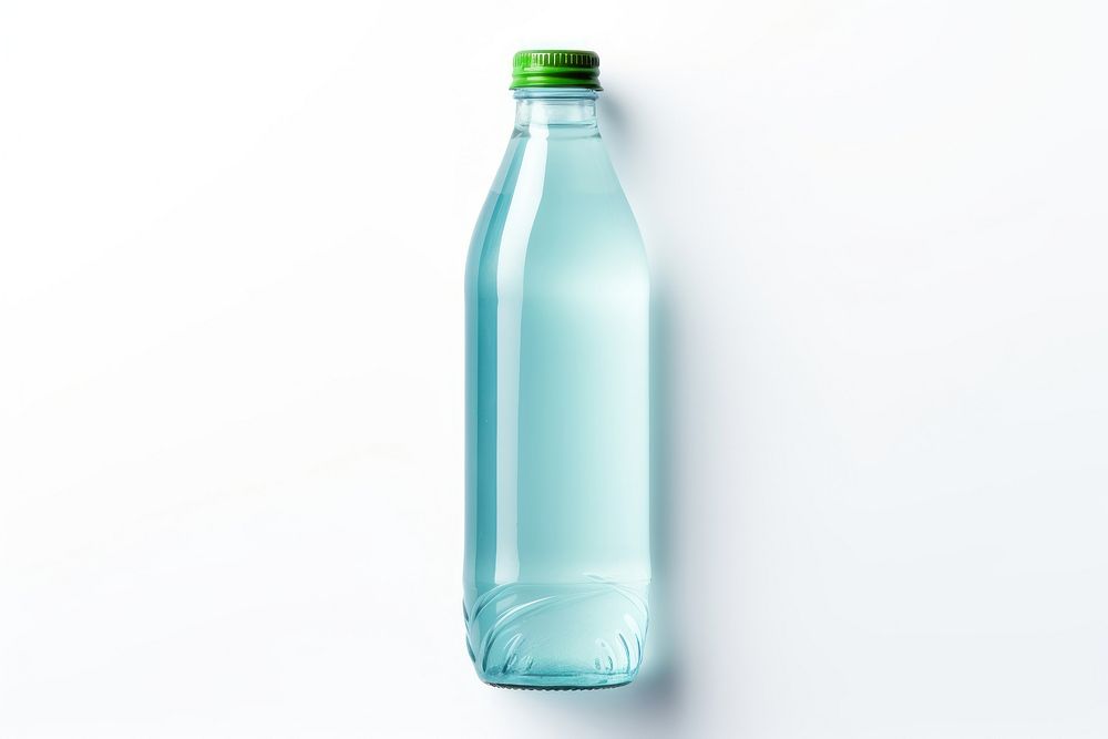 Water bottle drink blue white background. AI generated Image by rawpixel.