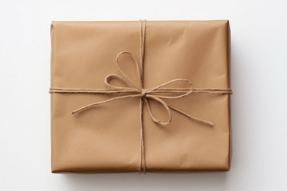 Brown wrapped parcel backgrounds brown gift.