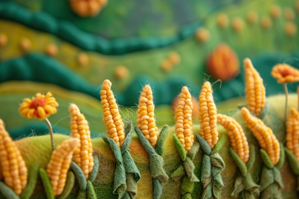 Photo of felt corn field plant food xanthorrhoeaceae.