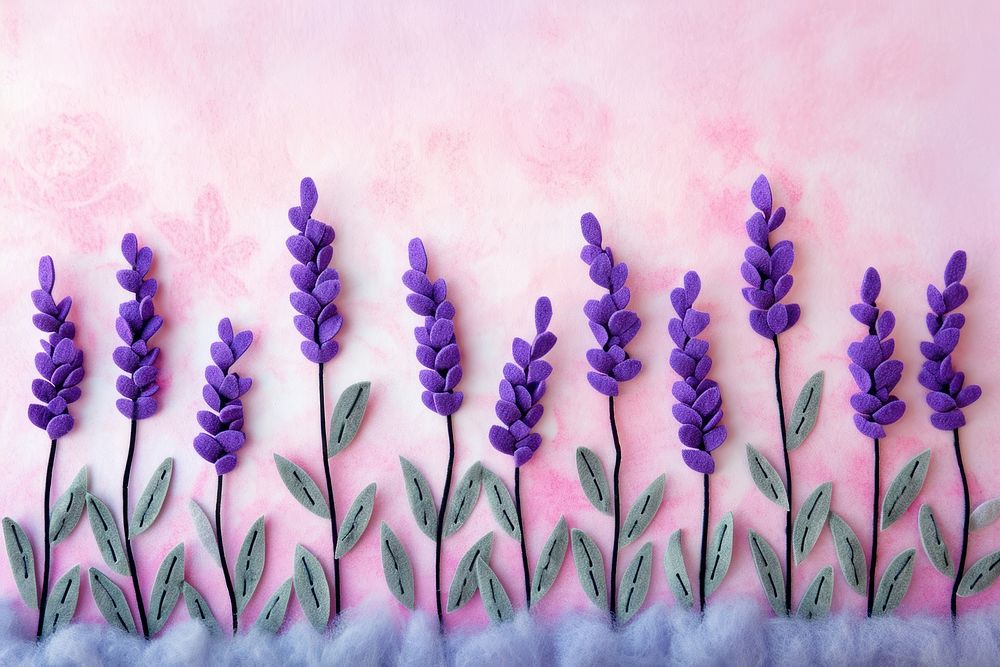 Photo of felt lavender garden backgrounds blossom flower.