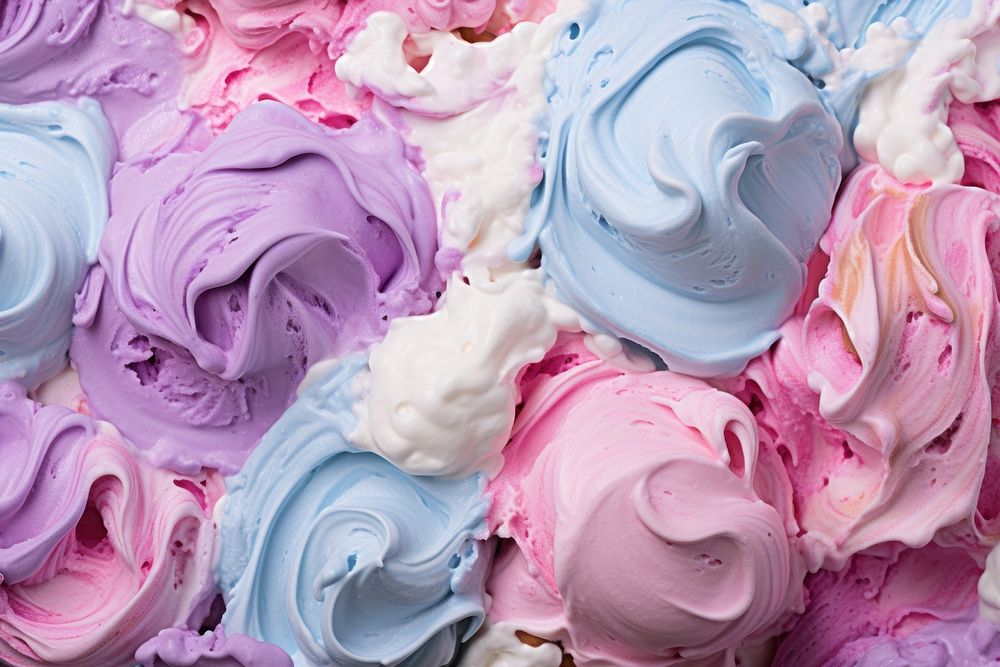  Ice cream texture dessert icing food. AI generated Image by rawpixel.