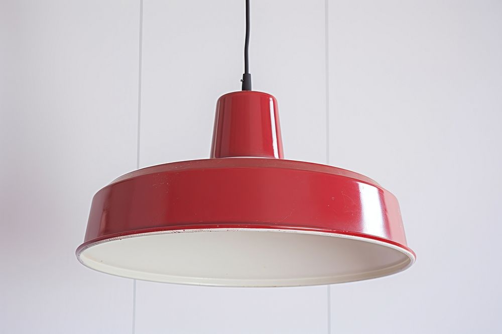 Retro red pendant lamp architecture electricity chandelier.