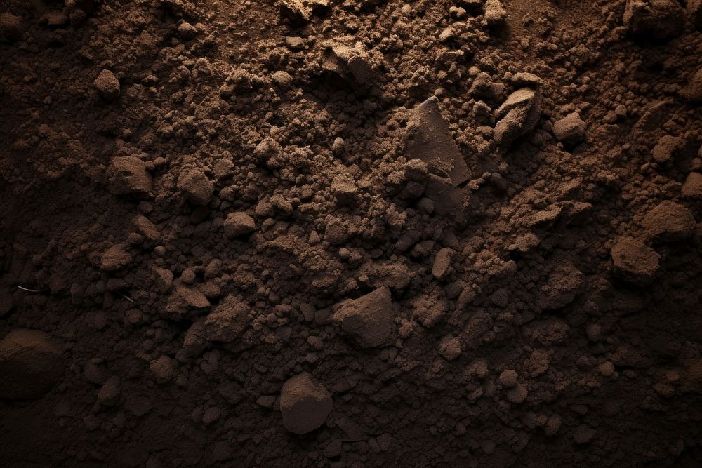  Soil texture nature black rock. AI generated Image by rawpixel.