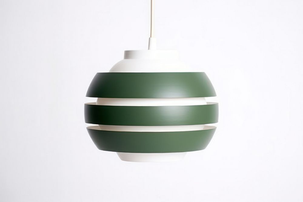 Space age green pendant lamp electricity chandelier lampshade.