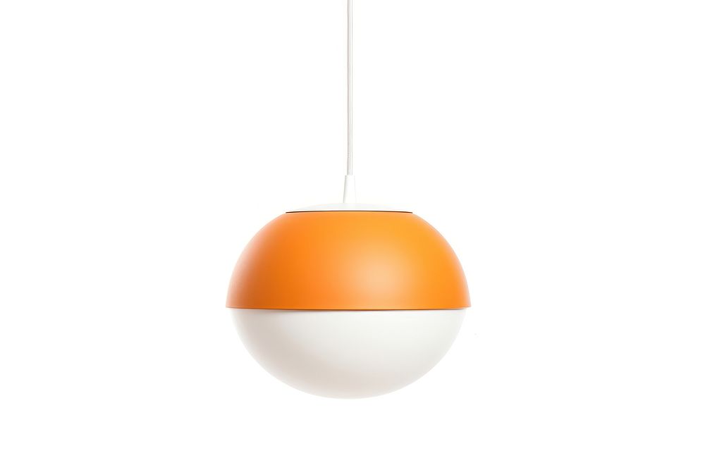 Space age orange pendant lamp | Free Photo - rawpixel