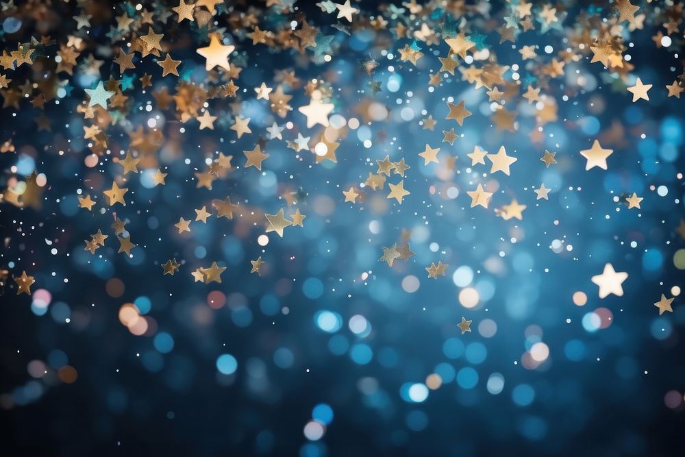  Glitter backgrounds star illuminated. AI generated Image by rawpixel.