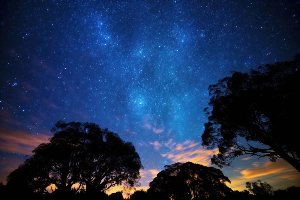  Galaxy stars landscape outdoors. AI generated Image by rawpixel.