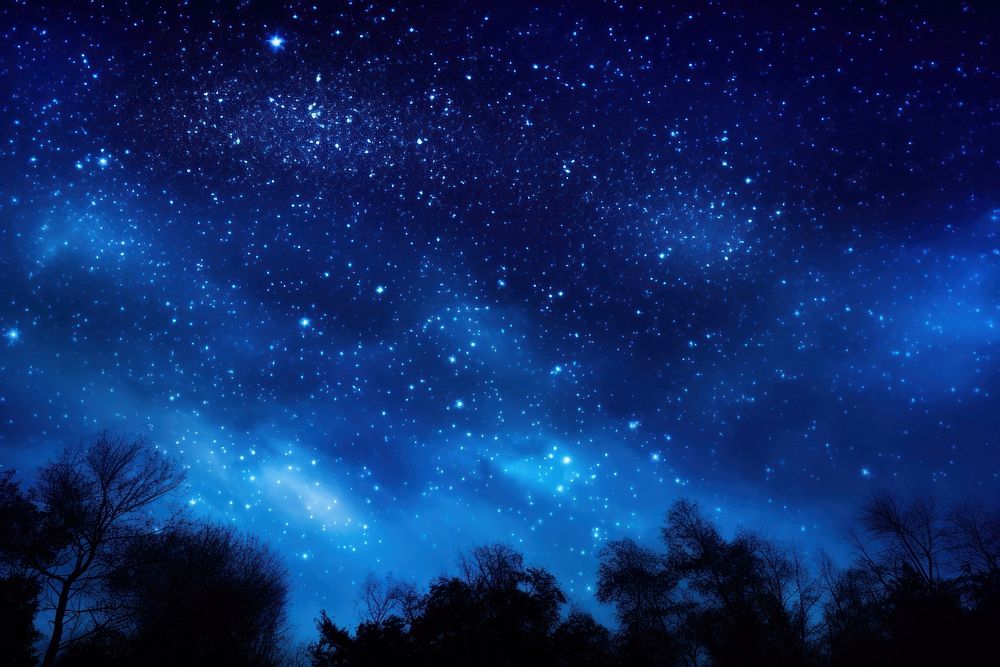  Stars night sky backgrounds. AI generated Image by rawpixel.