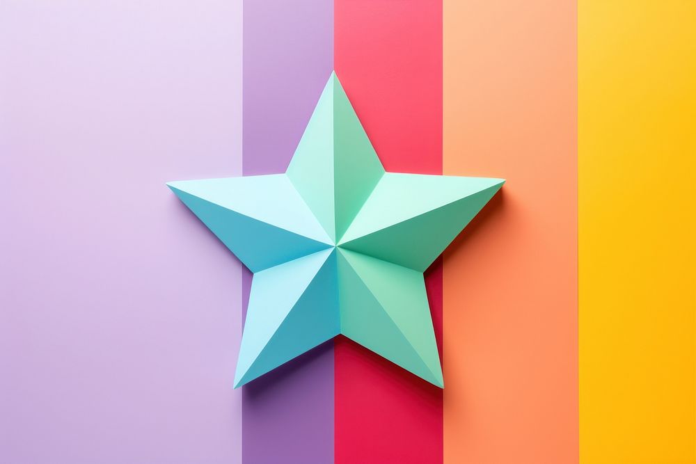  Rainbow Star backgrounds symbol star. AI generated Image by rawpixel.