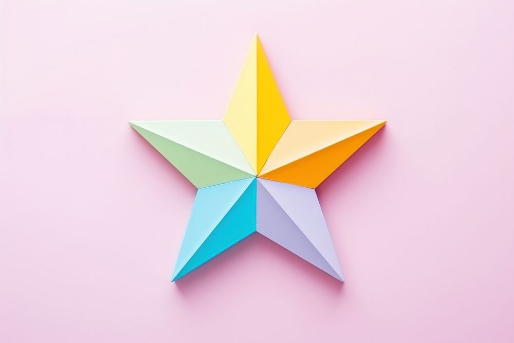 Rainbow Star symbol star art. AI generated Image by rawpixel.