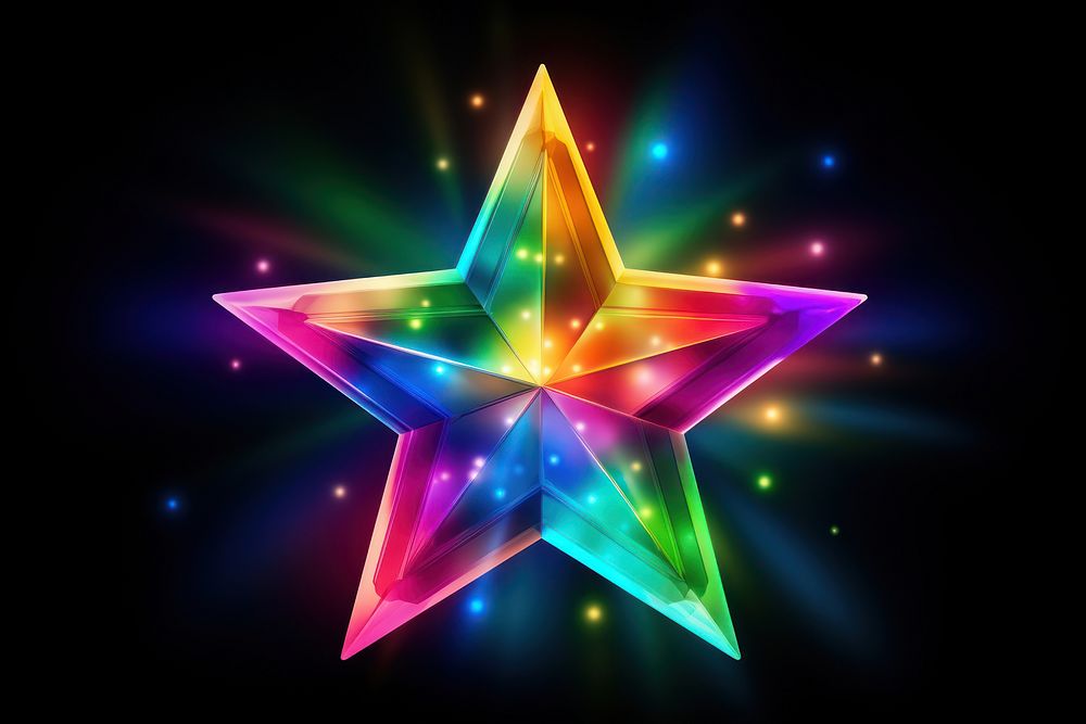  Star light backgrounds spectrum. AI generated Image by rawpixel.