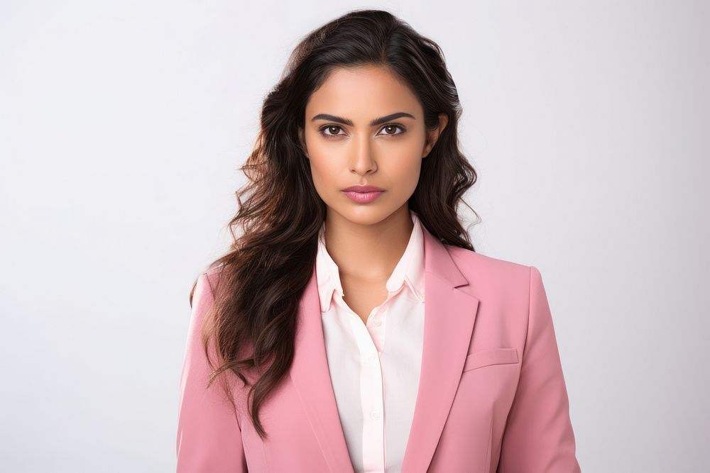 Young Indian business woman portrait blazer adult.