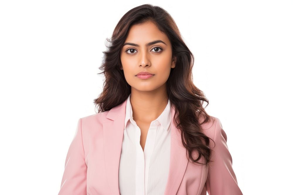 Young Indian business woman portrait blazer adult.