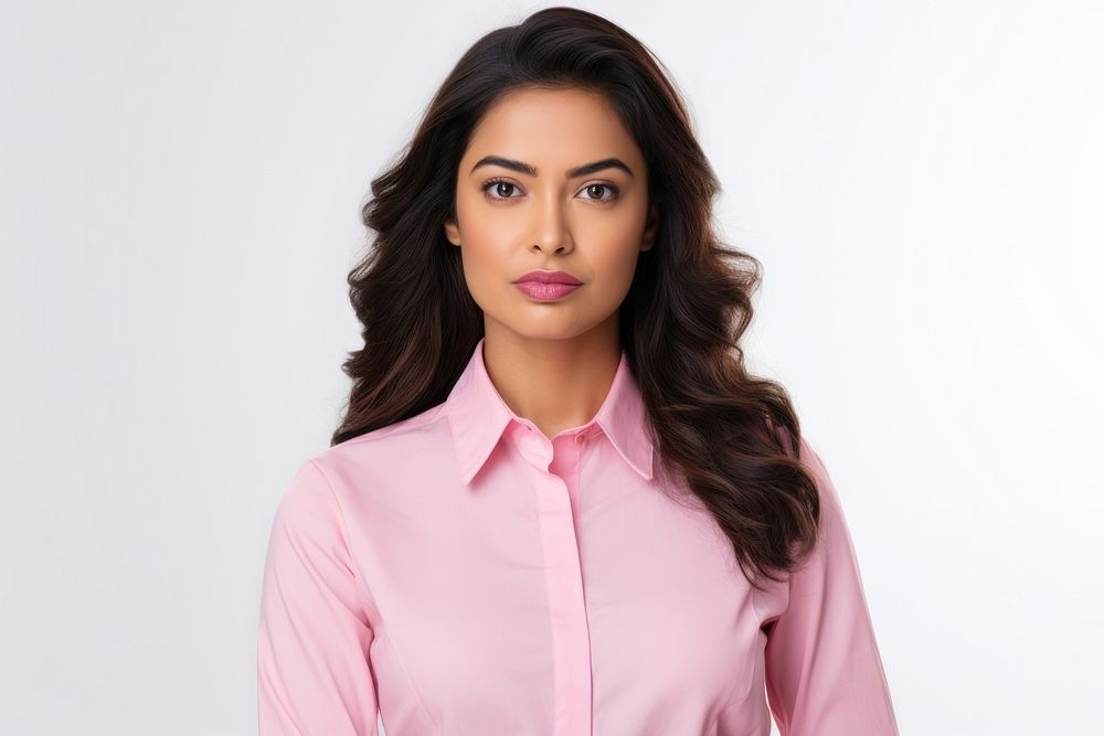 Young Indian business woman portrait blouse shirt.