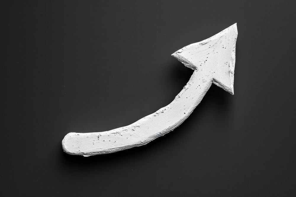 Curve arrow symbol dagger black.