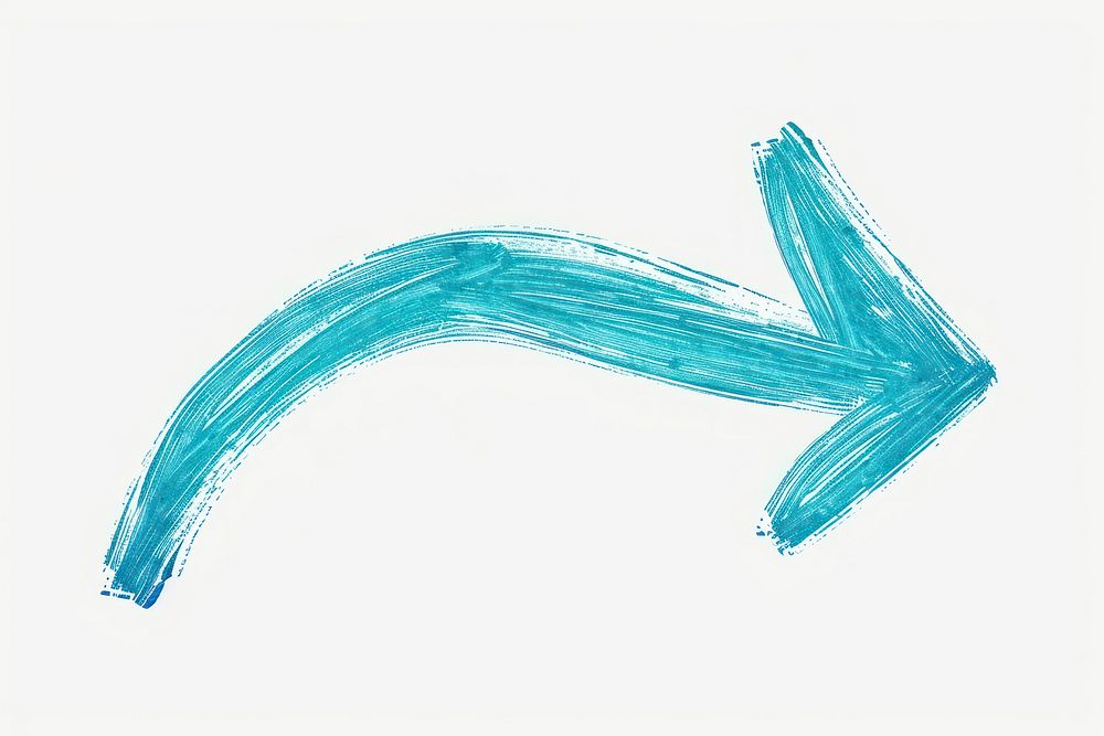 Curve arrow drawing sketch line.