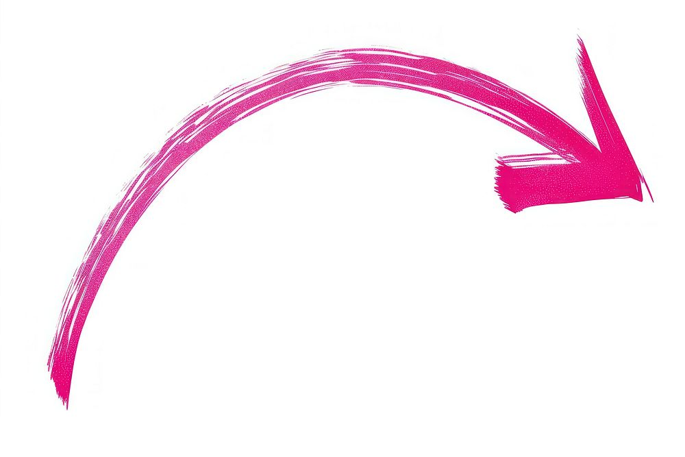 Curve arrow purple pink line.